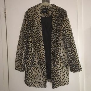ASOS Faux Fur Leopard Print Coat